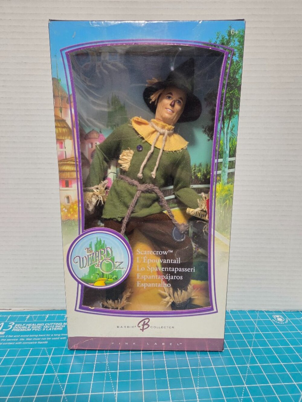 2006 Scarecrow The Wizard of Oz Barbie Ken Doll Collector Pink Label
